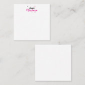 Professioneel elegante moderne minimalistische naa notitiekaartje (Voorkant / Achterkant)