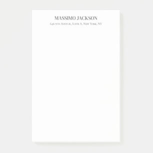Professioneel elegante moderne minimalistische naa post-it® notes