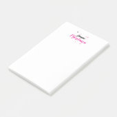 Professioneel elegante moderne minimalistische naa post-it® notes (Schuin)