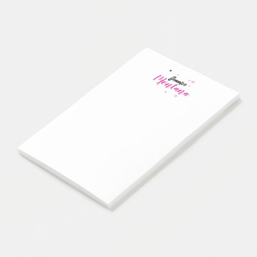 Professioneel elegante moderne minimalistische naa post-it® notes (Schuin)
