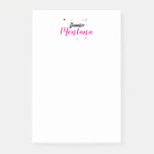 Professioneel elegante moderne minimalistische naa post-it® notes (Voorkant)