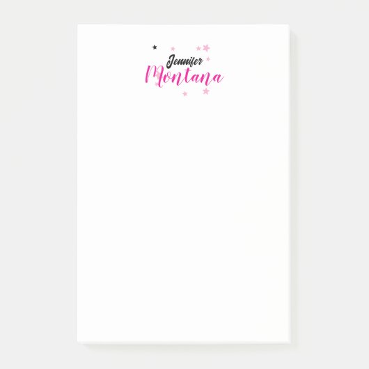 Professioneel elegante moderne minimalistische naa post-it® notes (Voorkant)