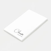 Professioneel elegante moderne minimalistische naa post-it® notes (Schuin)