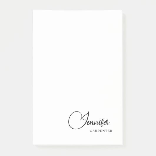 Professioneel elegante moderne minimalistische naa post-it® notes (Voorkant)