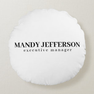 Professioneel elegante moderne minimalistische naa rond kussen