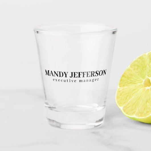 Professioneel elegante moderne minimalistische naa shot glas (Voorkant)