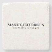 Professioneel elegante moderne minimalistische naa stenen onderzetter (Voorkant)