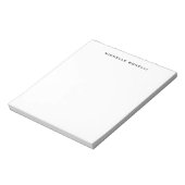 Professioneel elegante moderne minimalistische notitieblok (Linkerzijde)