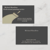 Professioneel elegante moderne verfservicesbus visitekaartje (Voorkant / Achterkant)