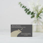 Professioneel elegante moderne verfservicesbus visitekaartje (Staand voorkant)