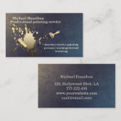 Professioneel elegante moderne verfservicesbus visitekaartje (Voorkant / Achterkant)