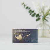 Professioneel elegante moderne verfservicesbus visitekaartje (Staand voorkant)