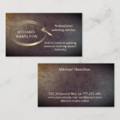 Professioneel elegante moderne verfservicesbus visitekaartje (Voorkant / Achterkant)