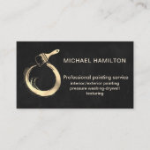 Professioneel elegante moderne verfservicesbus visitekaartje (Voorkant)