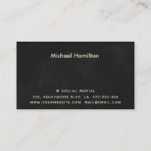 Professioneel elegante moderne verfservicesbus visitekaartje (Achterkant)