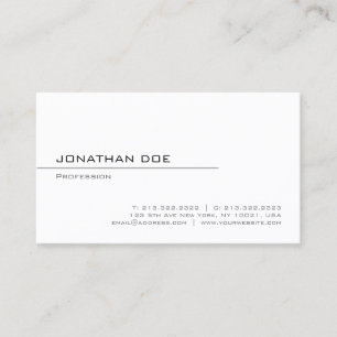 Professioneel Elegante Template Modern Sober Visitekaartje
