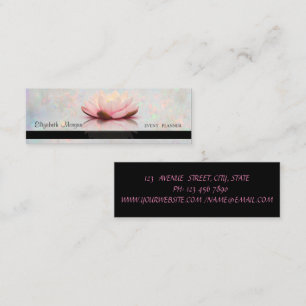 Professioneel Elegante Witte Opal, Streep Lotus Mini Visitekaartje