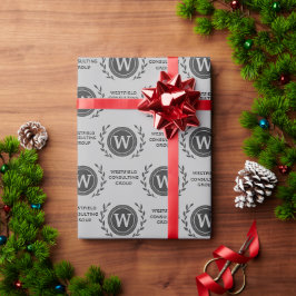 Professioneel Elegante Zakelijke Monogram Cadeaupa Cadeaupapier