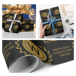Professioneel Elegante Zakelijke Monogram Cadeaupa Cadeaupapier