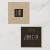 Professioneel elegantie modern stijlvol minimalism vierkante visitekaartje (Voorkant / Achterkant)