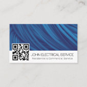 Professioneel elektricien met QR-code Visitekaartje (Voorkant)
