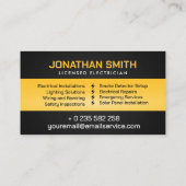 Professioneel Elektrotechnisch Aannemer - Elektrom Visitekaartje (Achterkant)