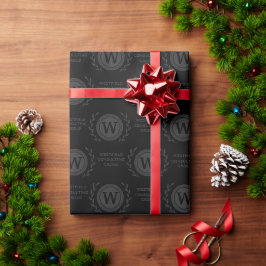 Professioneel Elid Zakelijk Monogram Cadeaupapier