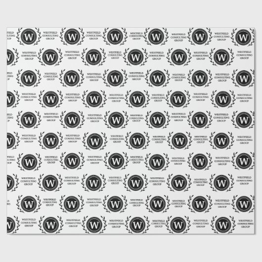 Professioneel Elid Zakelijk Monogram Geschenkpapie Cadeaupapier (Vlak)