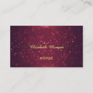Professioneel Ellegant Chic, Glitterend, Bokeh Visitekaartje