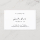 Professioneel Ellegant Sjabloon Modern Eenvoudig D Visitekaartje (Achterkant)