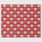 Professioneel Ellegant Zakelijk Monogram Cadeaupap Cadeaupapier (Vlak)