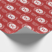 Professioneel Ellegant Zakelijk Monogram Cadeaupap Cadeaupapier (Hoek)