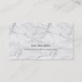 PROFESSIONEEL EMBLEEM modern marmer zwart faux gou Visitekaartje (Achterkant)