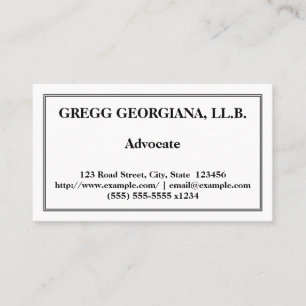 Professioneel en basisadvies Visitekaartje