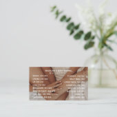 Professioneel en Chic voor Braziliaans & Body Waxi Visitekaartje (Staand voorkant)