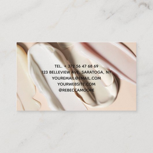 Professioneel en Chic voor Braziliaans & Body Waxi Visitekaartje (Achterkant)