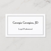 Professioneel en eenvoudig, met drievoudige rand visitekaartje (Voorkant)