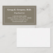 Professioneel en eenvoudig Visitekaartje met psych (Voorkant / Achterkant)