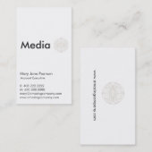 Professioneel en eenvoudig wit visitekaartje (Voorkant / Achterkant)