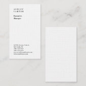Professioneel en elegant, eenvoudig minimalistisch visitekaartje (Voorkant / Achterkant)