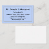 Professioneel en minimaal orthodontist Visitekaart Visitekaartje (Voorkant / Achterkant)