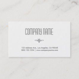 Professioneel en minimaal wit visitekaartje