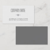 Professioneel en minimaal wit visitekaartje (Voorkant / Achterkant)