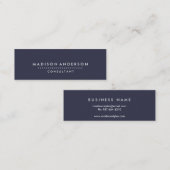 Professioneel en modern blauw toetsenbord mini visitekaartje (Voorkant / Achterkant)