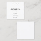 Professioneel en modern design elegant vierkante visitekaartje (Voorkant / Achterkant)