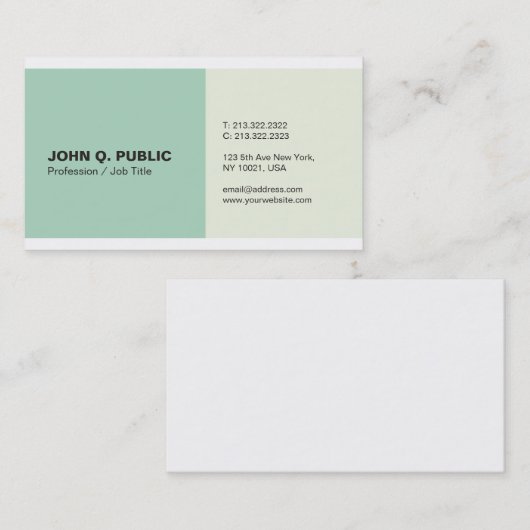 Professioneel en modern design visitekaartje (Voorkant / Achterkant)