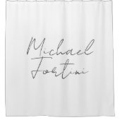 Professioneel en modern grijs wit douchegordijn (Voorkant)