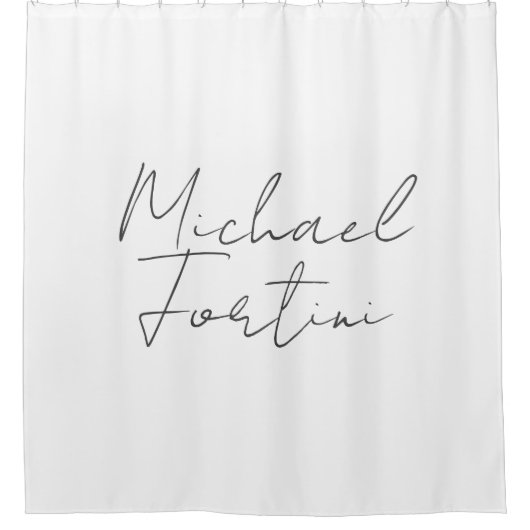 Professioneel en modern grijs wit douchegordijn (Voorkant)