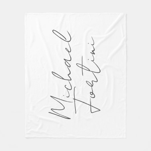 Professioneel en modern grijs wit fleece deken (Voorkant)