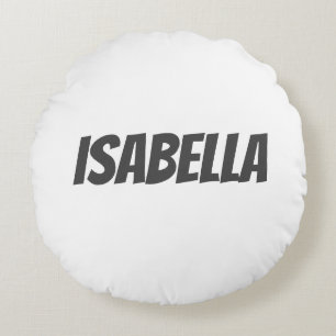 Professioneel en modern grijs wit rond kussen